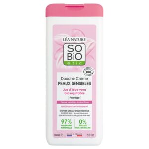 SO’BiO étic Krém sprchový pro citlivou pleť s aloe vera BIO (650 ml) - pro citlivou a reaktivní pokožku