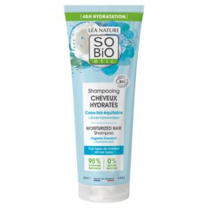 SO’BiO étic Šampon hydratační s kokosem a kyselinou hyaluronovou BIO (250 ml) - hydratuje a zjemňuje