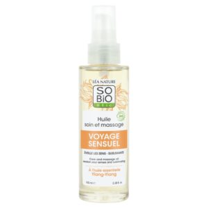 SO’BiO étic Olej tělový masážní s ylang ylangem BIO (100 ml) - pro jemnou, vyživenou a zářivou pokožku