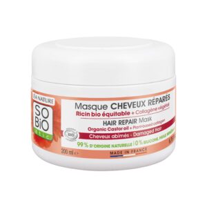 SO’BiO étic Maska vlasová 2v1 regenerační s rostlinným kolagenem BIO (200 ml) - pro poškozené vlasy