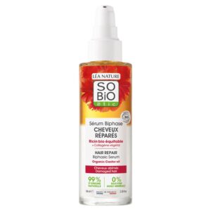 SO’BiO étic Sérum vlasové dvoufázové pro regeneraci vlasů s rostlinným kolagenem BIO (100 ml) - pro všechny typy vlasů