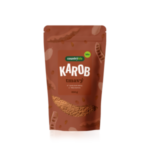 Country Life Karobový prášek tmavý BIO (350 g) - chutná alternativa kakaa