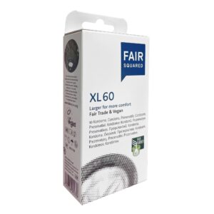 Fair Squared Kondom XL 60 (10 ks) - veganské a fair trade