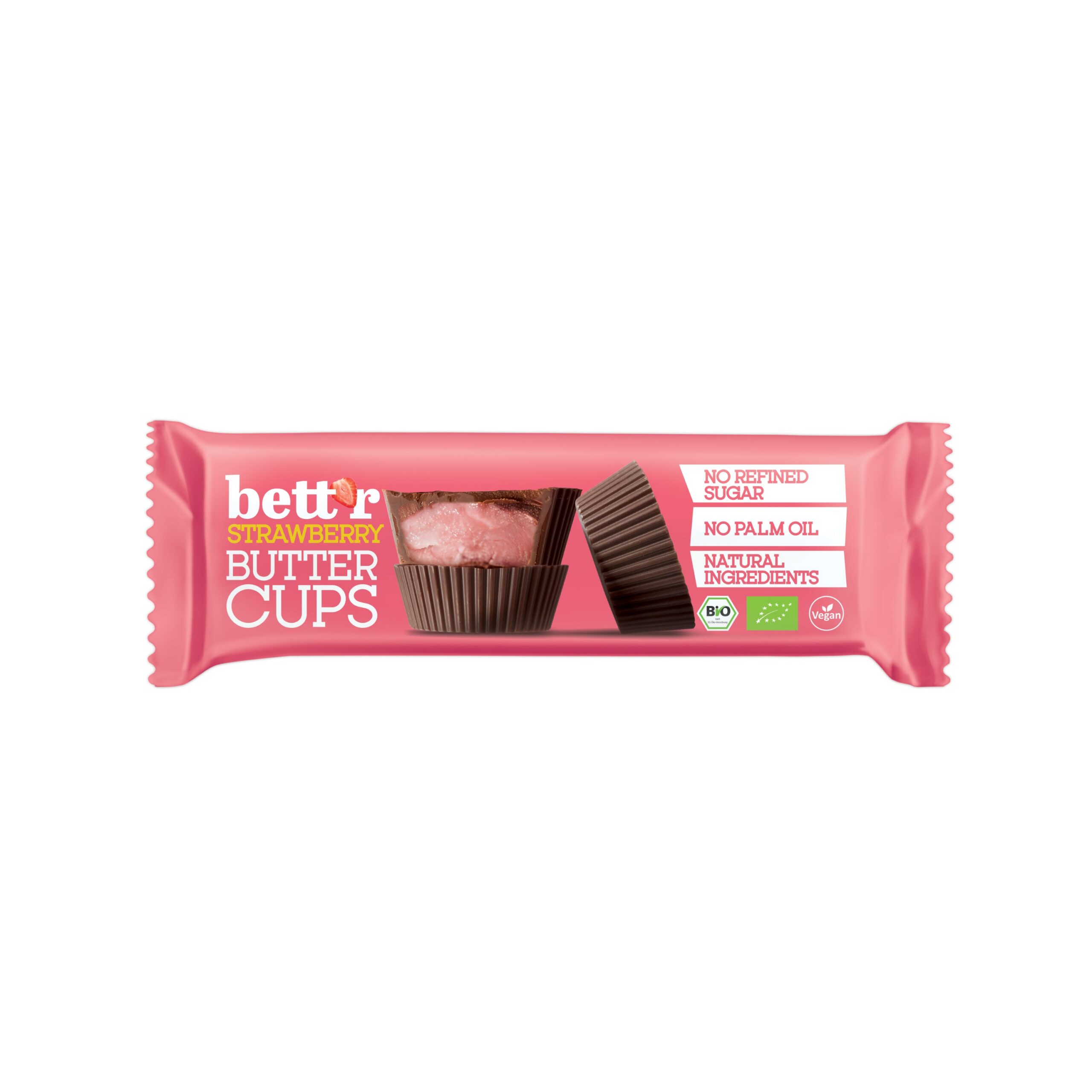 Bett´r Pralinky s jahodovým krémem BIO (3 x 13 g) - sladká tečka kdykoli během dne