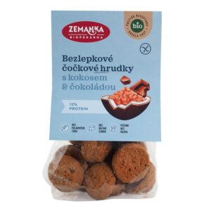 Zemanka Hrudky čočkové s kokosem a čokoládou BIO - bezlepkové (100 g) - bio mlsání bez lepku i palmáče