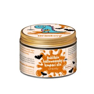 Pure Harmony Bublíkův halloweenský koupací sliz s probiotiky - oranžový (140 g) - mytí rukou a těla zábavnou formou