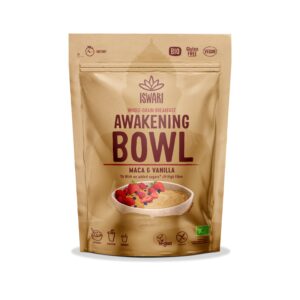 ISWARI Směs instantní Awakening Bowl s maca a příchuťí vanilky BIO (360 g) - obsahuje 7 % prášku z macy
