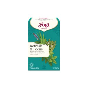 Yogi Čaj bylinný Refresh & Focus BIO - nálev. sáčky (17 x 2,1 g) - s citronovou trávou, tulsi a marockou mátou