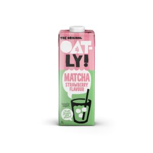 Oatly! Nápoj ovesný Matcha s příchutí jahody (1 l) - nevšední kombinace chutí