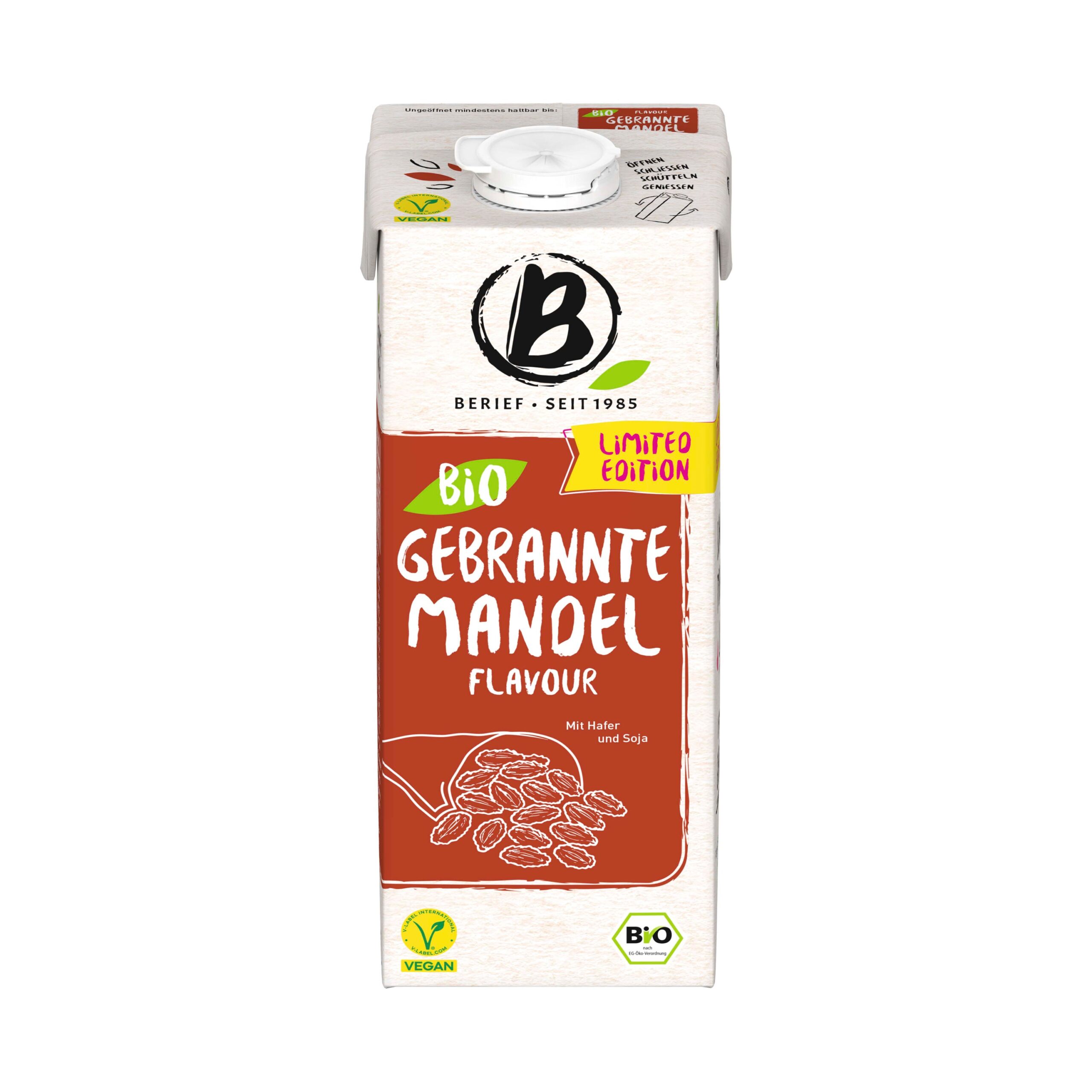 Berief Nápoj mandlovo-ovesný s příchutí pražené mandle BIO (1 l) - limitovaná podzimní edice