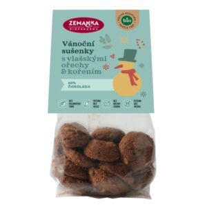 Zemanka Vánoční sušenky s vlašskými ořechy a kořením BIO (100 g) - pro vánoční pohodu bez stresu