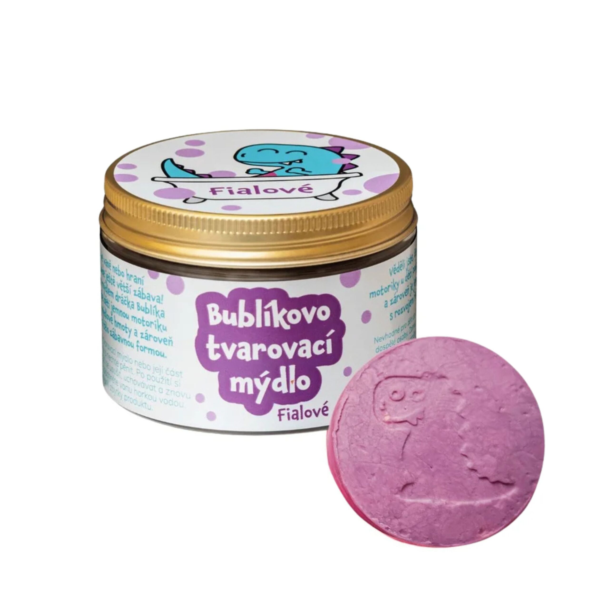 Pure Harmony Bublíkovo tvarovací mýdlo - fialové (100 g) - modelování vlastních tvarů