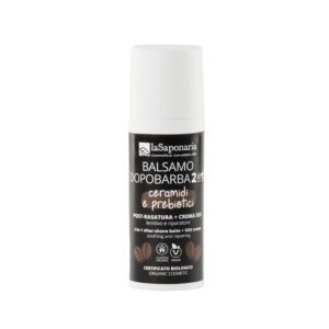laSaponaria Pánský balzám po holení 2v1 s ceramidy a prebiotiky BIO (50 ml) - zmírňuje pocit podráždění