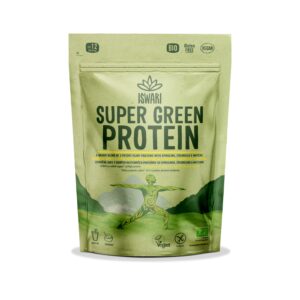 ISWARI Protein super green BIO (250 g) - 3 druhy bílkovin a supergreens