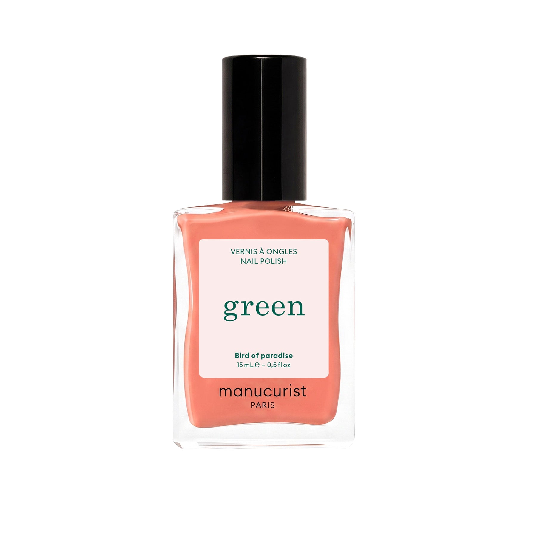 Manucurist Green schnoucí lak na nehty - Bird of Paradise (15 ml) - korálově oranžová s růžovým podtónem - Obrázek 2