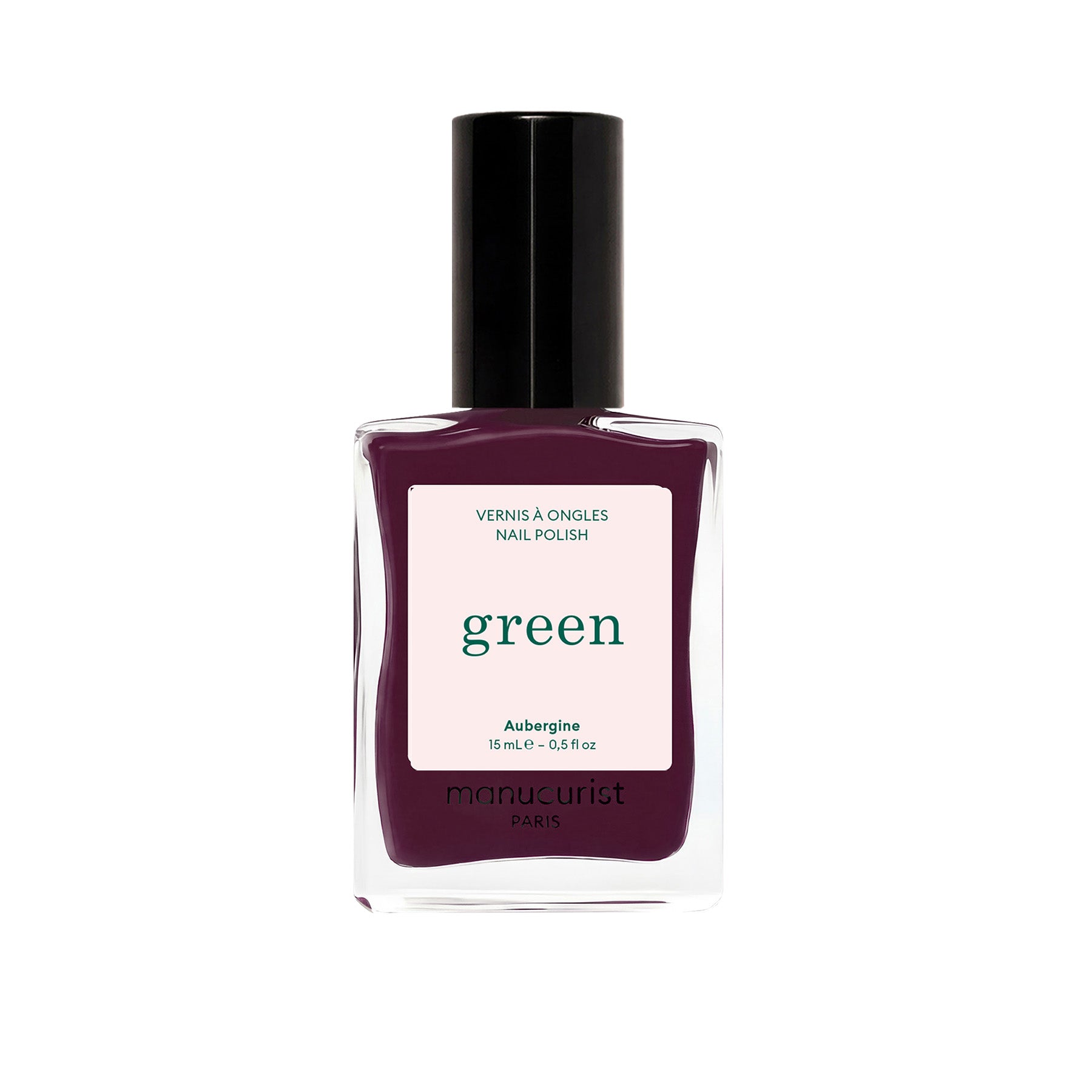 Manucurist Green schnoucí lak na nehty - Aubergine (15 ml) - temně fialový odstín - Obrázek 2