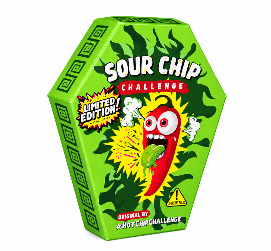 1x SOUR-CHIP Challenge Solo Pack 4,5 g (195 Kč/ks)