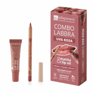 laSaponaria Dárková sada na rty Lip Combo - Pink Grape - pro lesklé a definované rty