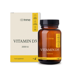 Trime Vitamin D3 - cholekalciferol 2000 IU (90 kapslí) - získaný z lišejníku