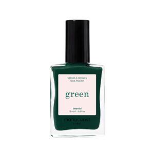 Manucurist Green schnoucí lak na nehty - Emerald (15 ml) - trendy sytý odstín nejen na vánoce