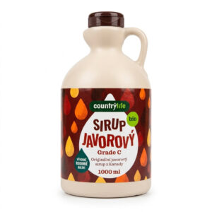 Country Life Sirup javorový Grade C BIO (1 l) - tekuté kanadské zlato pro studenou i teplou kuchyni